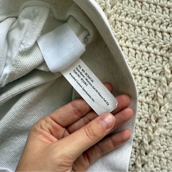 Nike Women's Get Fit Fleece Full Zip Dri-Fit Cotton Blend Hoodie Size Medium - Picture 8 of 9